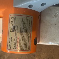Chicago electric 14 inch abrasive cut off saw