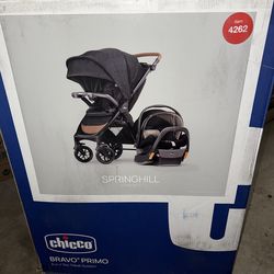 Chicco Bravo Primo Trio Travel System - Springhill
