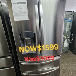 28 Cu. Ft. 4-door French Door Smart Refrigerator BLOW OUT SALE +15%OFF
