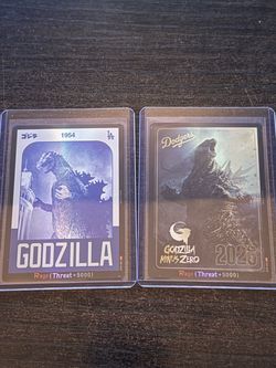 Dodgers x Godzilla Cards