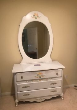 Dresser with mirror