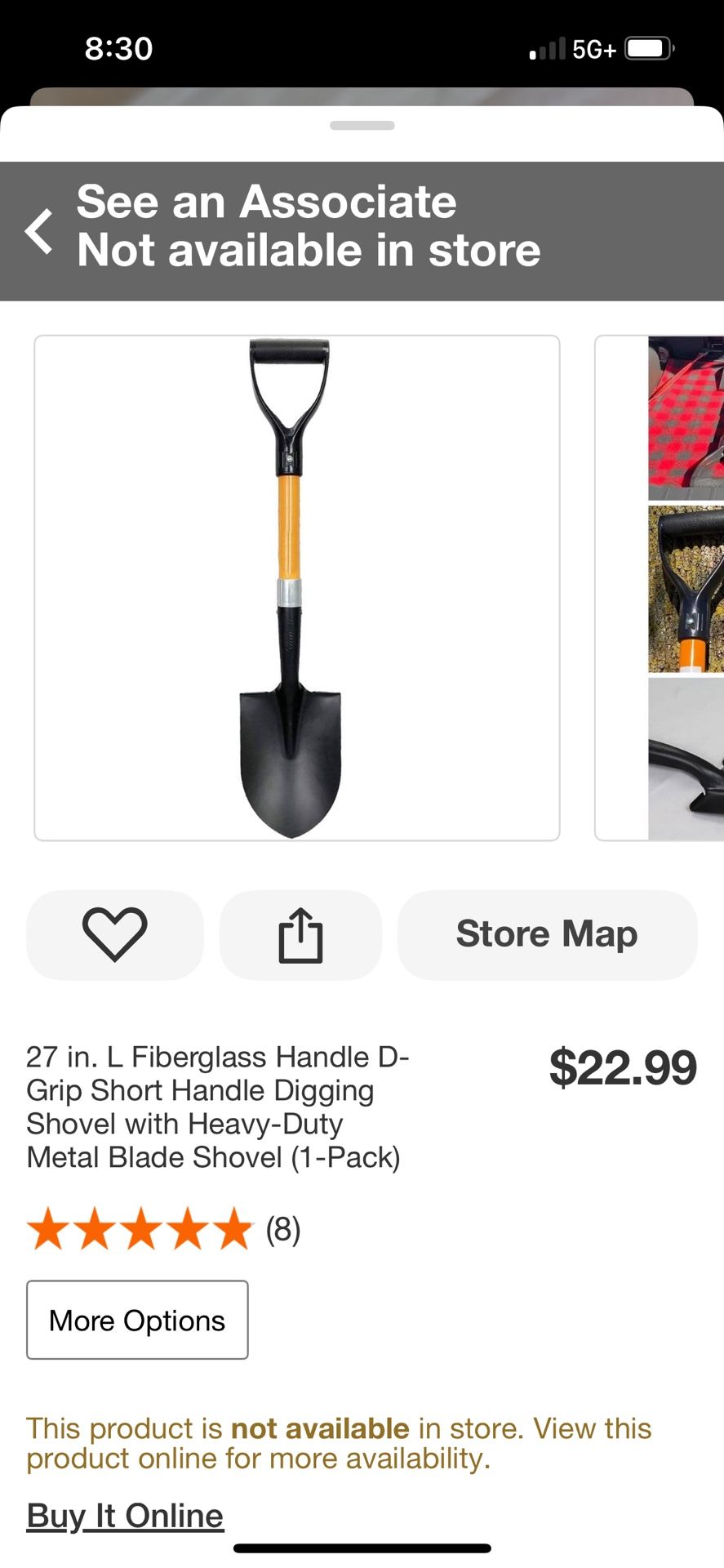 Short Handle Digging Shovel