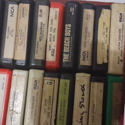 Vintage 8 Tracks And Music Cassette Tapes