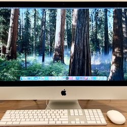 Apple iMac A1419 AIO Slim (27” Retina 5K Late 2015) QuadCore i5-6600 3.3GHz 16GB 128GB SSD+2TB HDD Sequoia