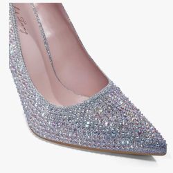 Rhinestone stiletto heels