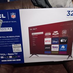 Brand new 32" TCL. Roku TV