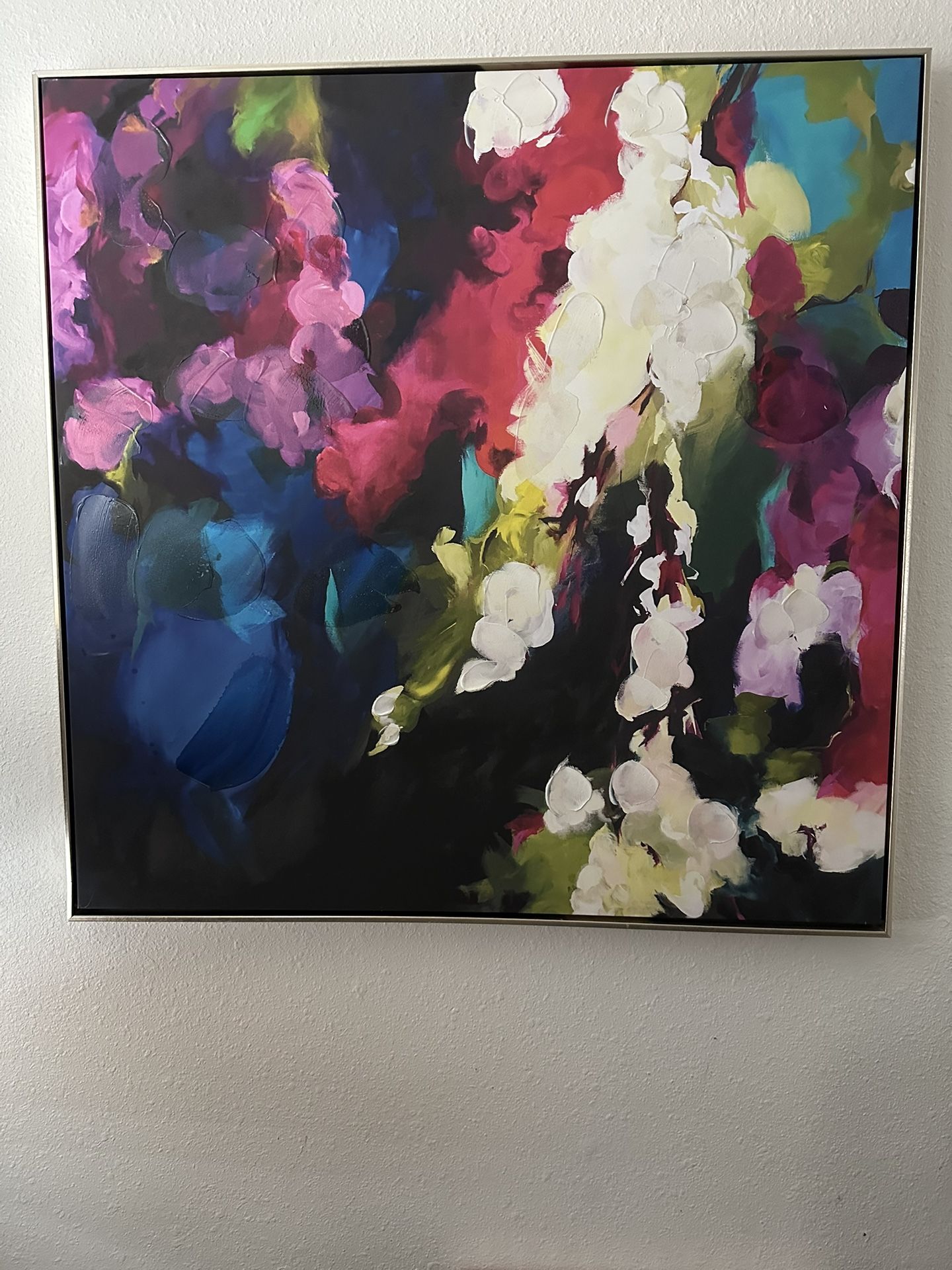 Monica Lee (World Market) Floral Framed Canvas Wall Art