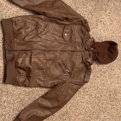 Brown leather jacket for Men