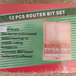 NEW 12 PCs Router Bit Set