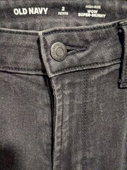 WOW high rise super skinny Petite 2 Black wash