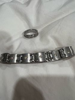 Men ring bracelet