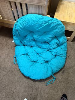 Teal Papasan Chair Cushion