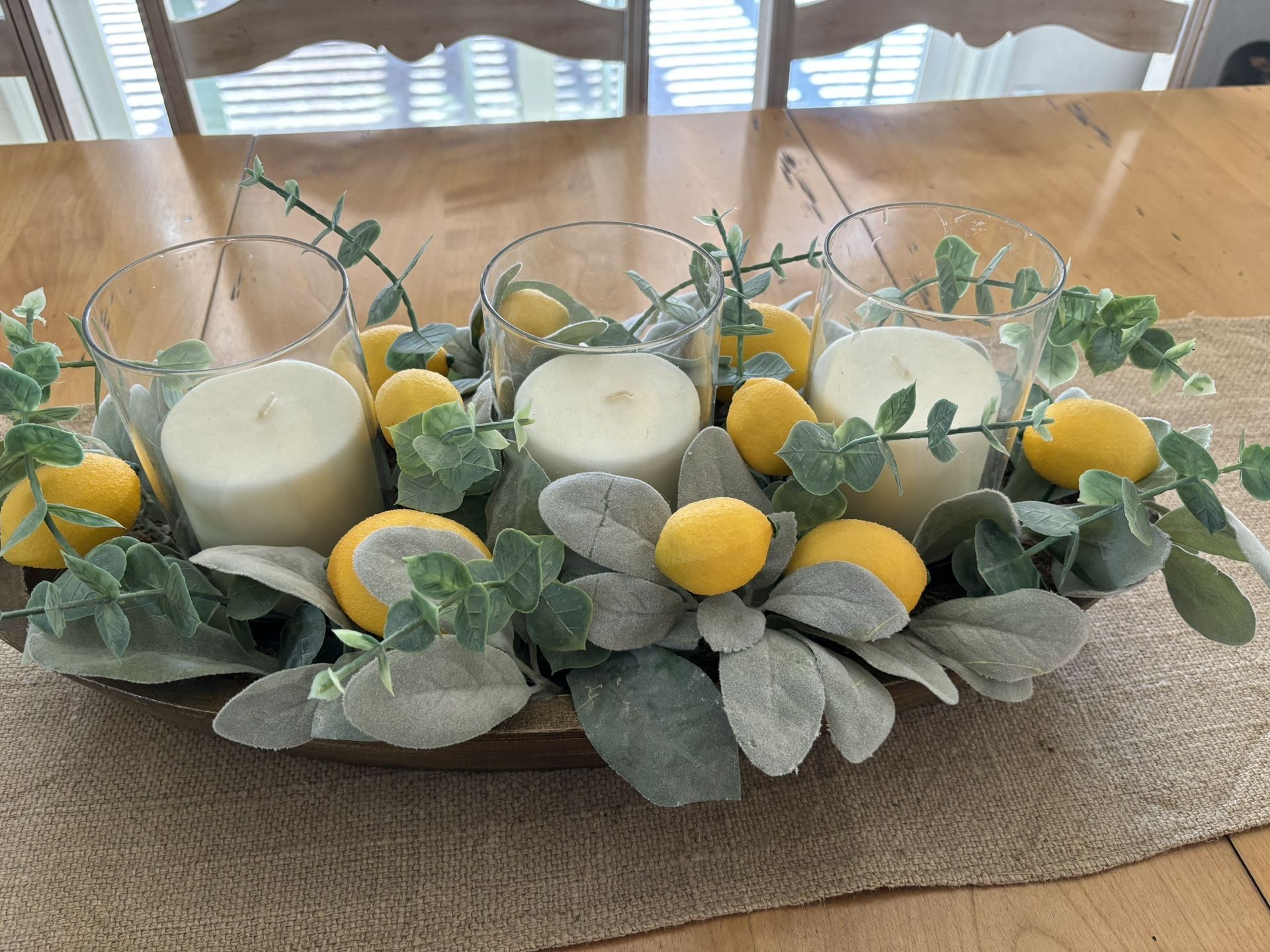 Kitchen Table Center Piece Arrangement