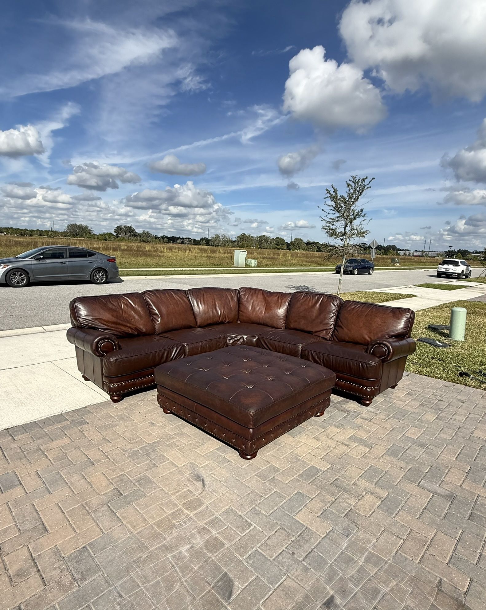 Free Delivery- Genuine Real Sectional in Really Good Condition