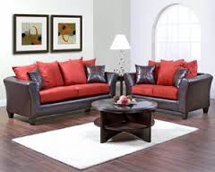 Brand New Red and Black couch and loveseat New
