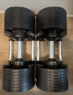 NÜOBELL 580 Adjustable Dumbbells (5–80 lbs) with Cradles