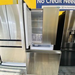 New 33” Samsung Refrigerator No Credit Needed 11$ Down 
