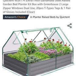 Raised Garden Bed And Greenhouse