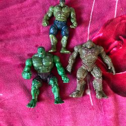Lot Of 3 Hulk Toys 
