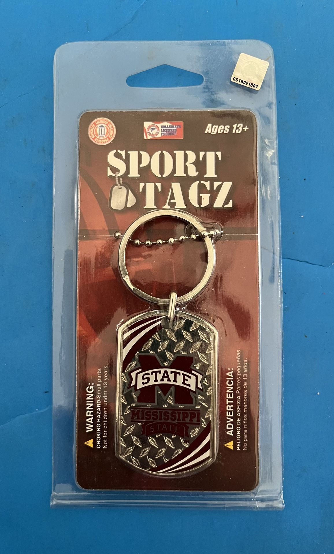 Brand New Mississippi State Bulldogs Sport Tagz keychain.