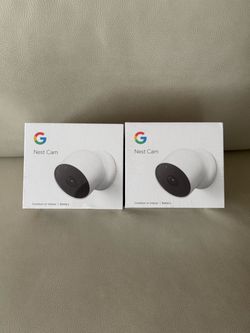 Two Brand New Google Nest Outdoor /Indoor Wireless Cameras
