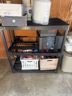 Plastic shelf  3 tiers