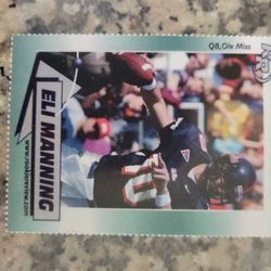 2002 mint rookie review Eli Manning card in plastic

