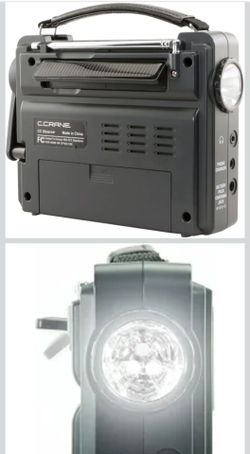 C. Crane CC Solar Observer Emergency Crank Radio – AM/FM/NOAA, Like New
Description
Selling a C. Crane CC Solar Observer emergency weather radio in li