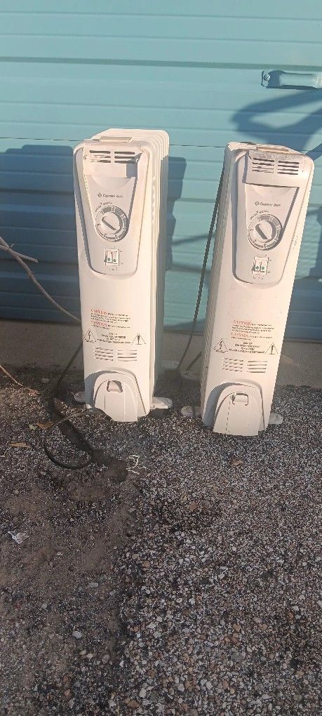 Two (2) Radiator Style Electric Heaters $50 For Both!