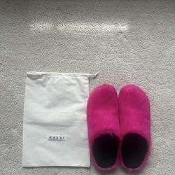 Marni Pink Slides Size 8