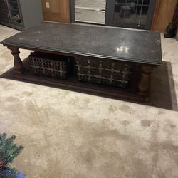 Beautiful Wood Coffee Table Solid Piece
