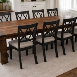 Custom Designed Farmhouse Dining Tables. 