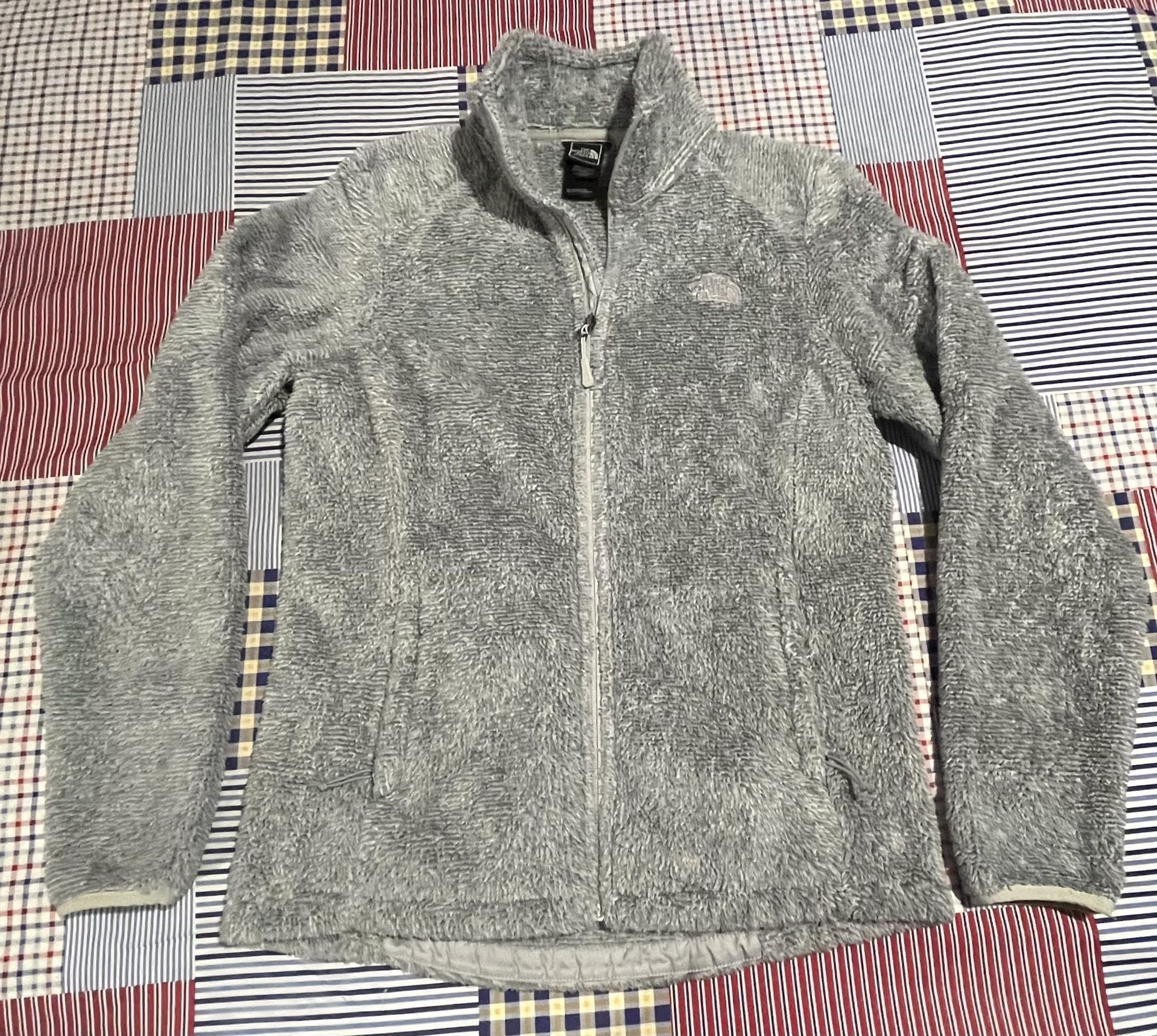 North Face Osito Fleece Jacket Gray Furry. Sz Medium Women’s..