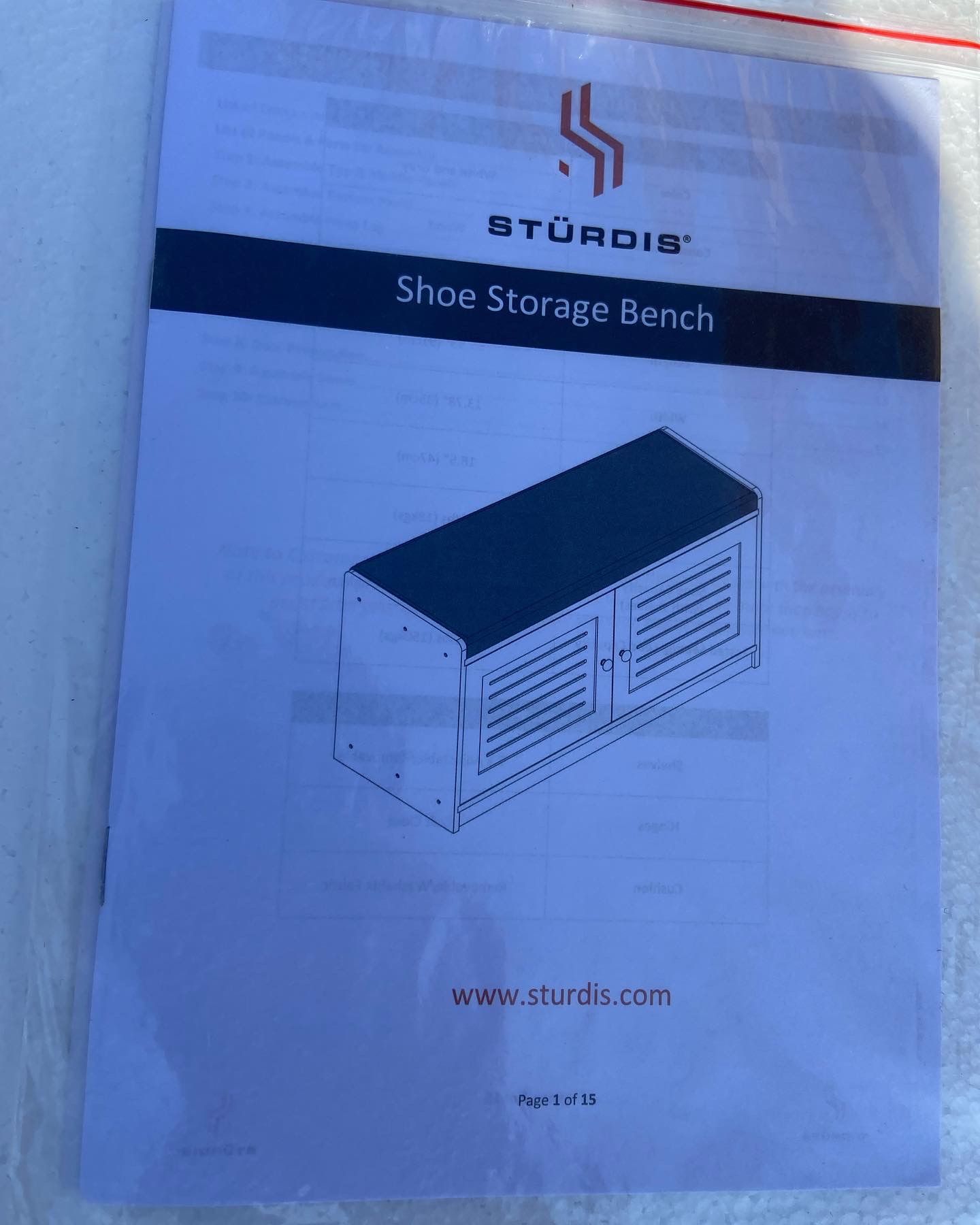 Sturdis Shoe Storage Bench