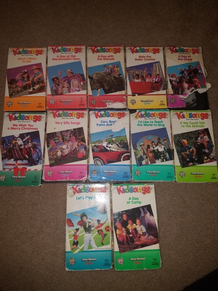 Kidsongs VHS Lot 12
