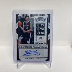 2020 Panini Contenders Conference Finals Ticket Auto Lillian Tillie 11/75