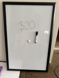 Whiteboard with Black Frame