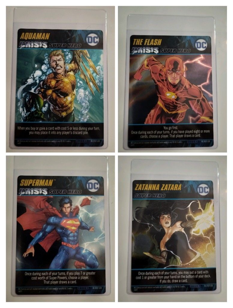 DC Deck Building Game Character Cards