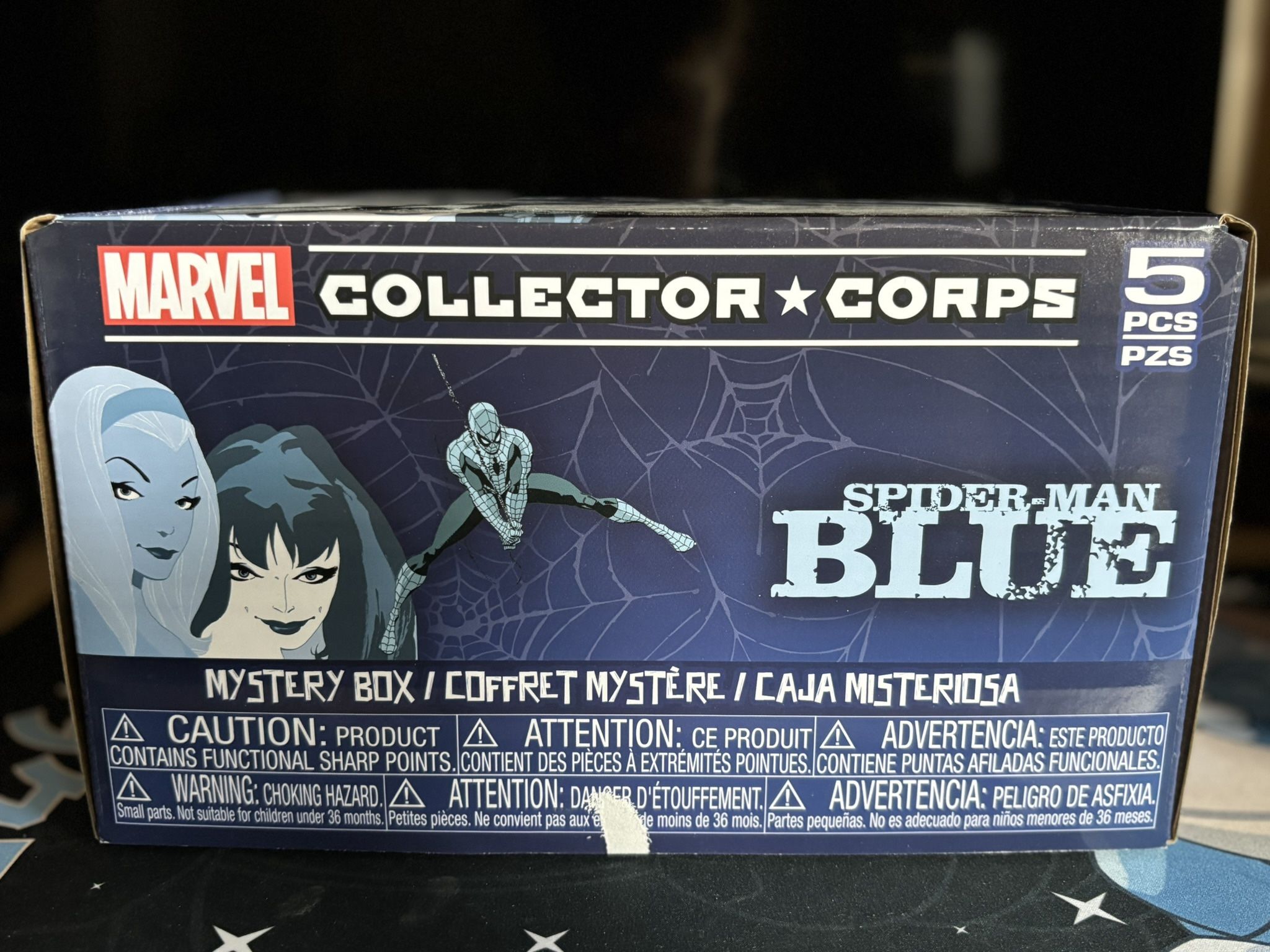 Marvel Collector Corps Spider Man Blue Box