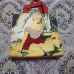 Purse With a Lady and Dog