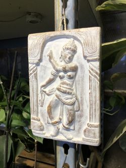 Terracotta Indian Dancer Tile