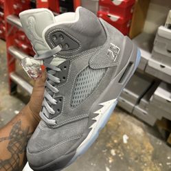Wolf Grey Jordan 5s