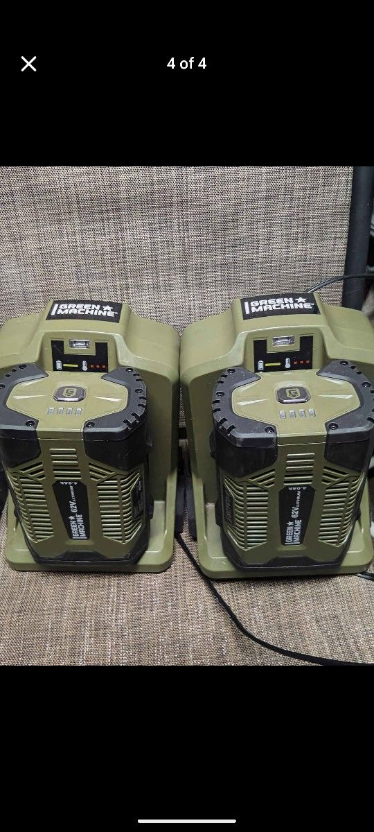 Green Machine Batteries 64 Volt With Charger