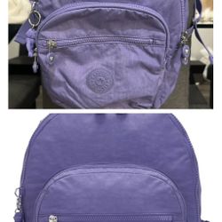 Kipling Purple Laptop Backpack 