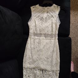 beautiful whitish cream dress