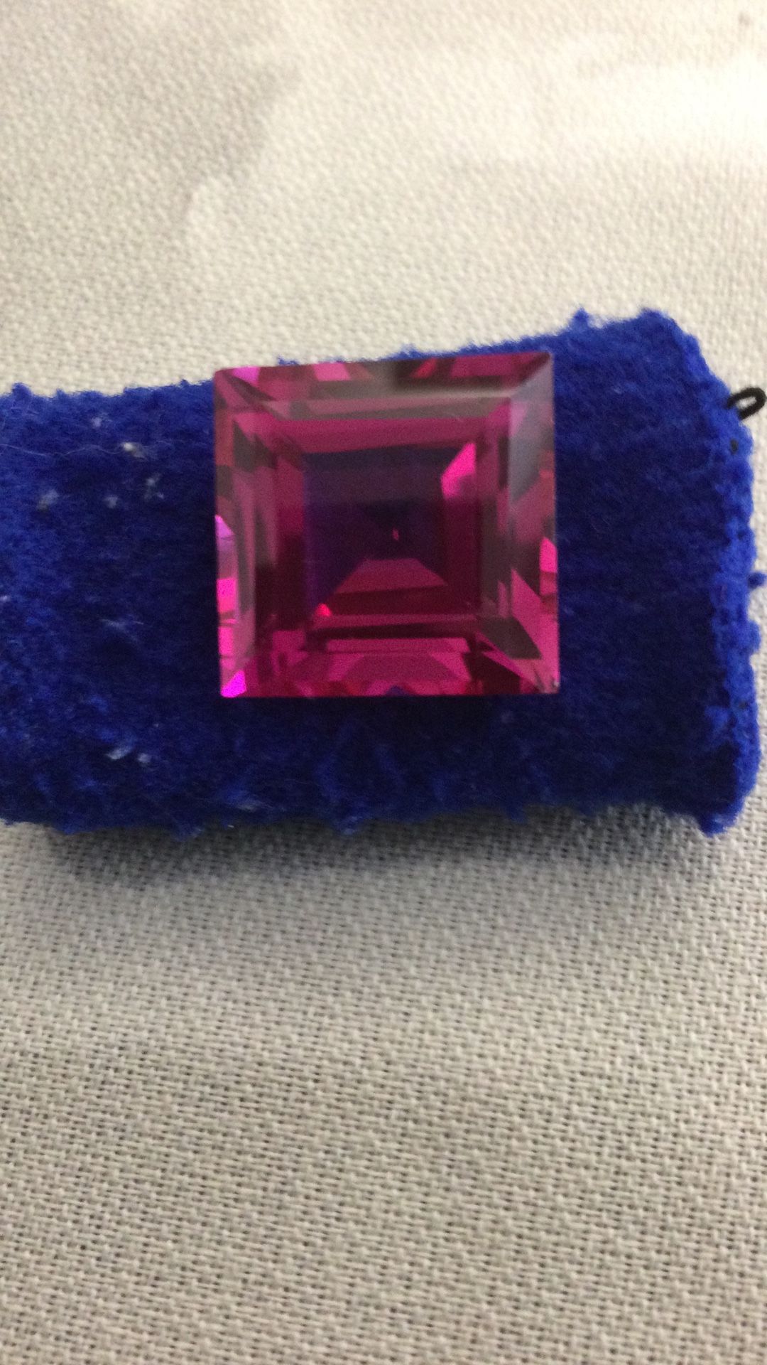 Certified Square 34.75 Natural Ruby