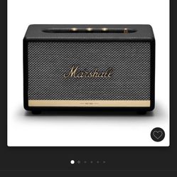 Marshall Acton Il Bluetooth Speaker Black