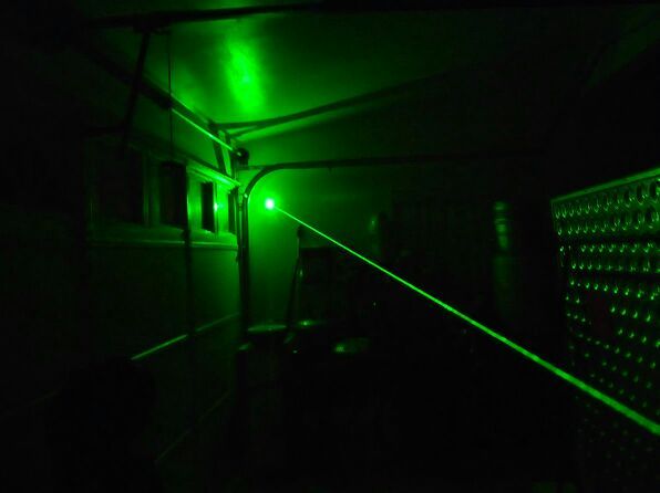 High beam laser pointer