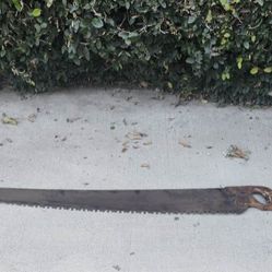 Vintage Warranted Superior 2 Men Cross Cut Saw