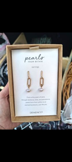 Demdaco Pearls From Within Drop Earrings